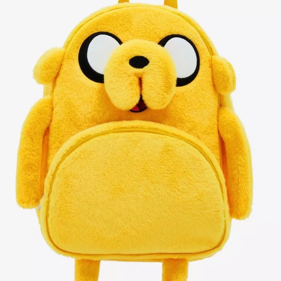 NWT Adventure Time Jake Fuzzy Mini Backpack - Picture 1 of 4